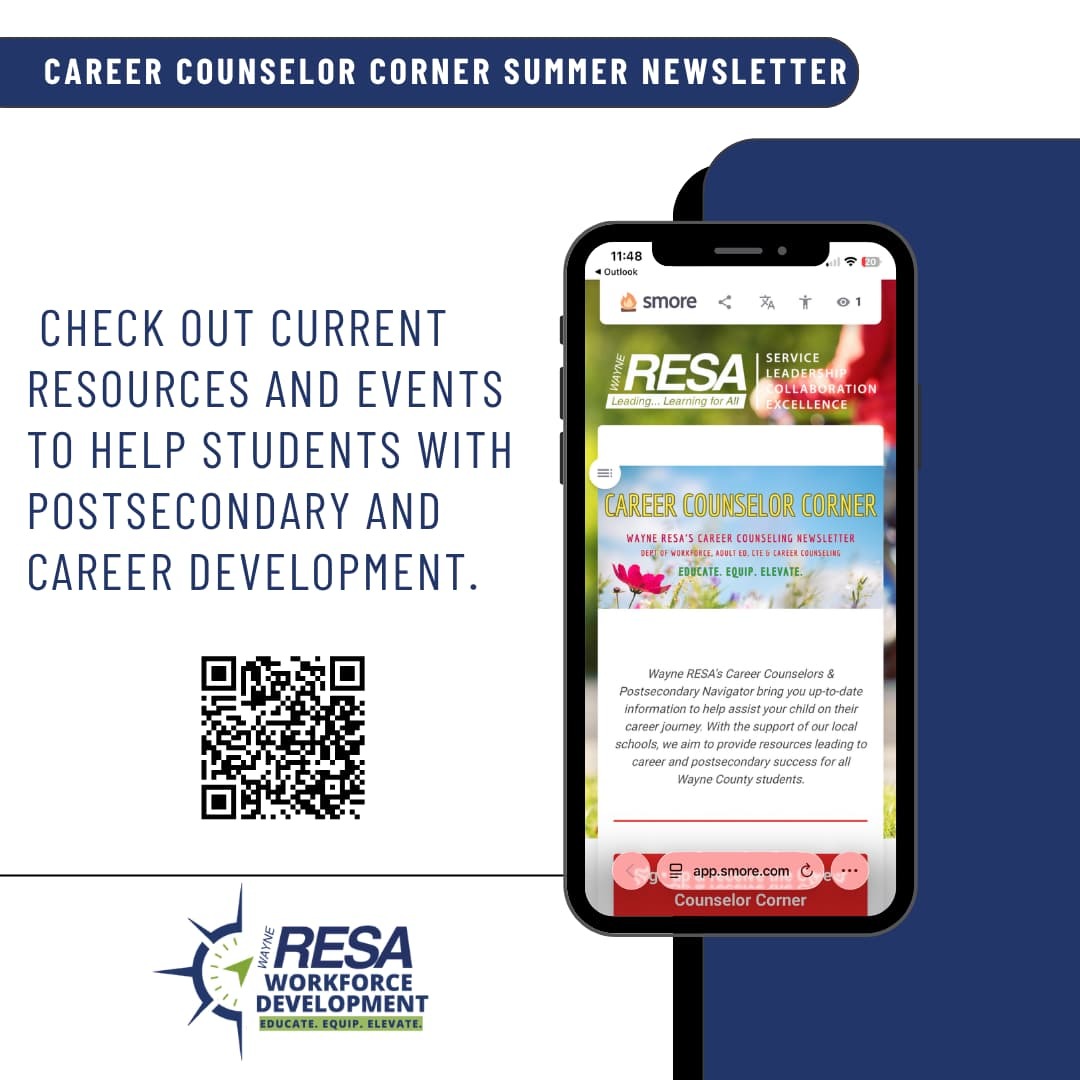 Career Counselor Corner Summer Newsletter: Check out current resources and events to help students with postsecondary and career development