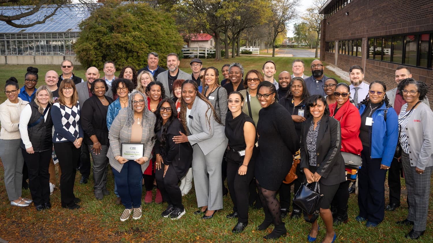 2024 Workforce Development Business and Industry Roundup Group Photo at Wayne RESA