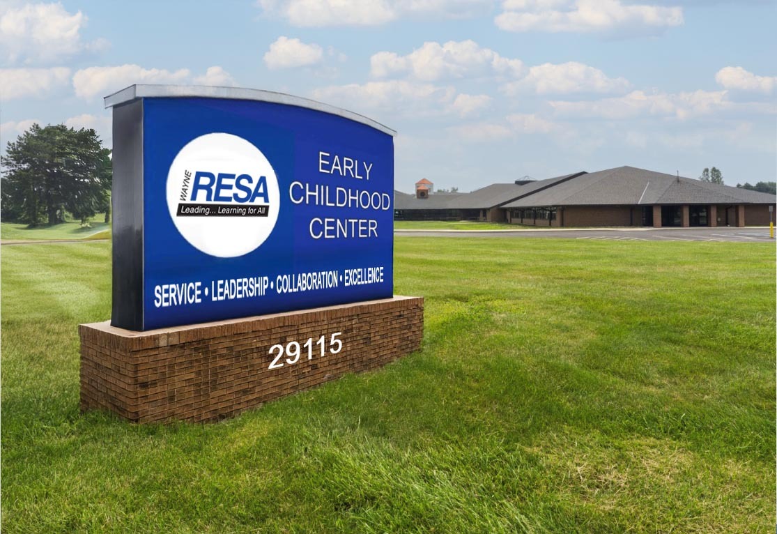 Early Childhood Center sign mockup